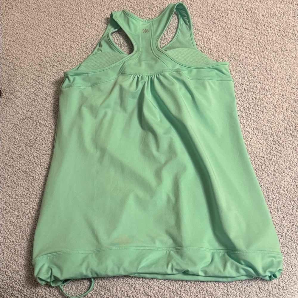 Athleta Light Mint Racerback Drawstring Tank - image 2